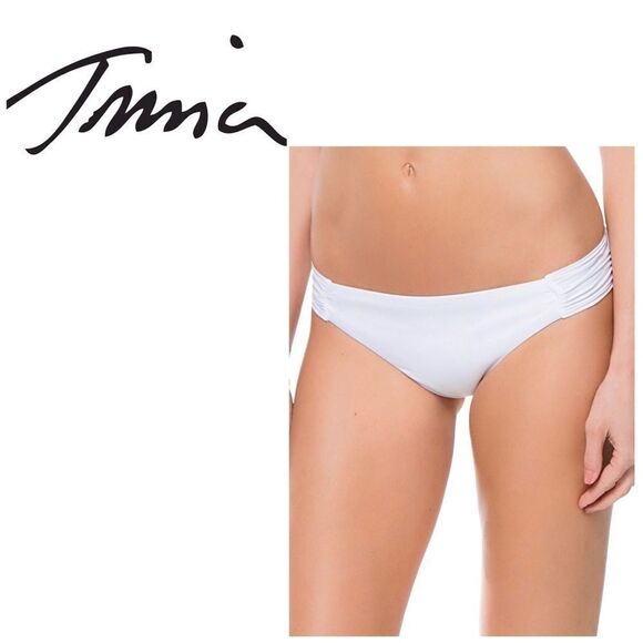 Trina Turk side shirred bikini bottom. NWT - Picture 1 of 5